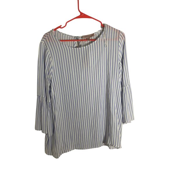 NWT Anthropologie Philosophy Sheer Striped Sailor Blouse - Picture 3 of 6